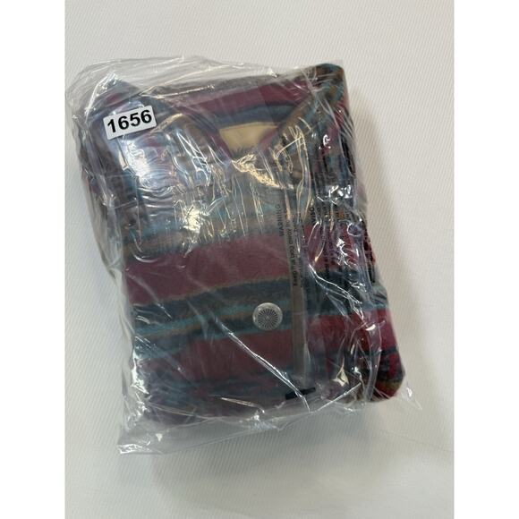 Upcountry Du Monde Southwestern Aztec Fleece Jacket Womens M Button Front - Picture 9 of 9